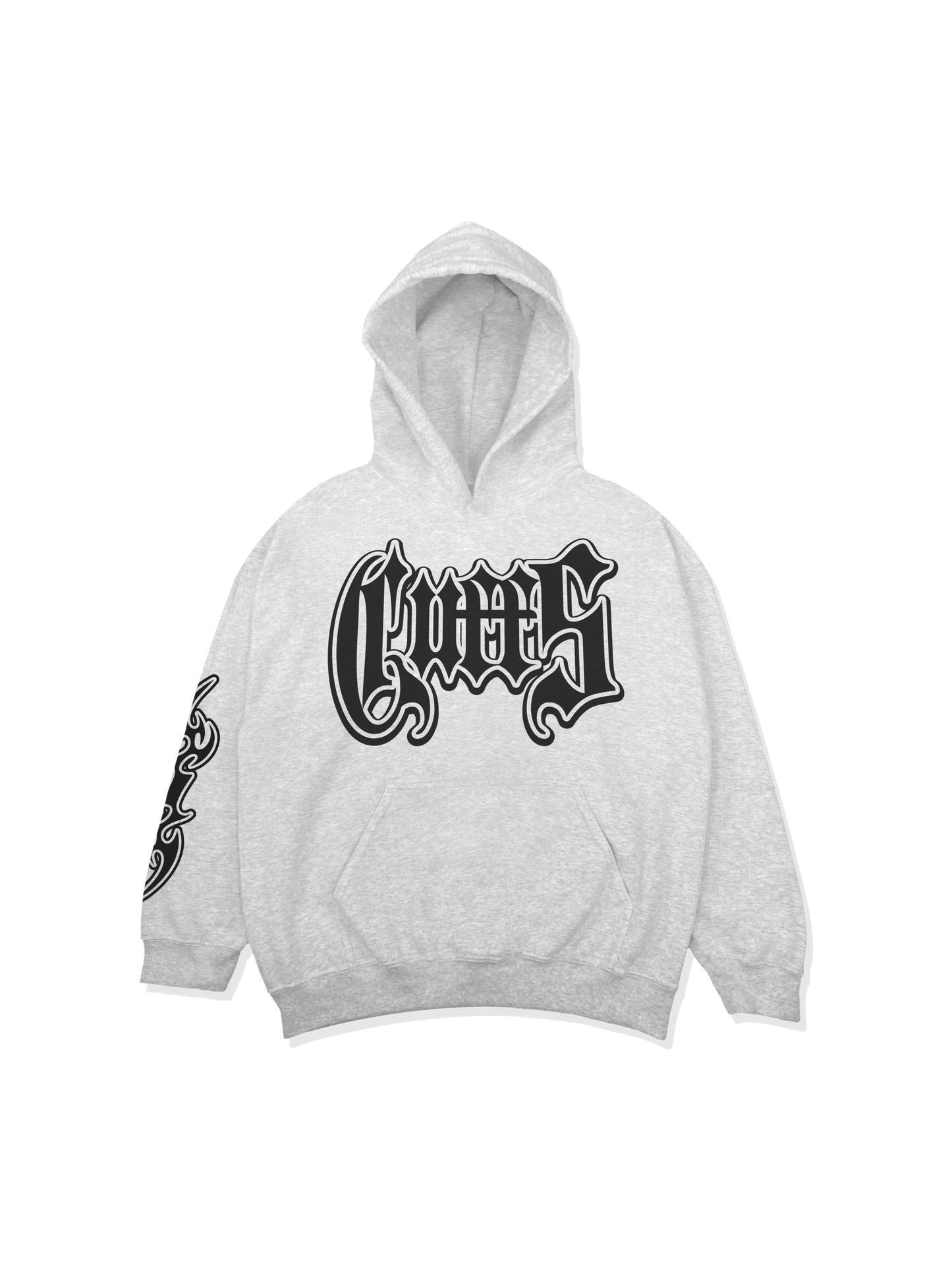 Gothic Hoodie. Ash